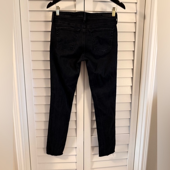AG Adriano Goldschmied The Legging Ankle Super Skinny Black Distressed Size 27 - Picture 7 of 13
